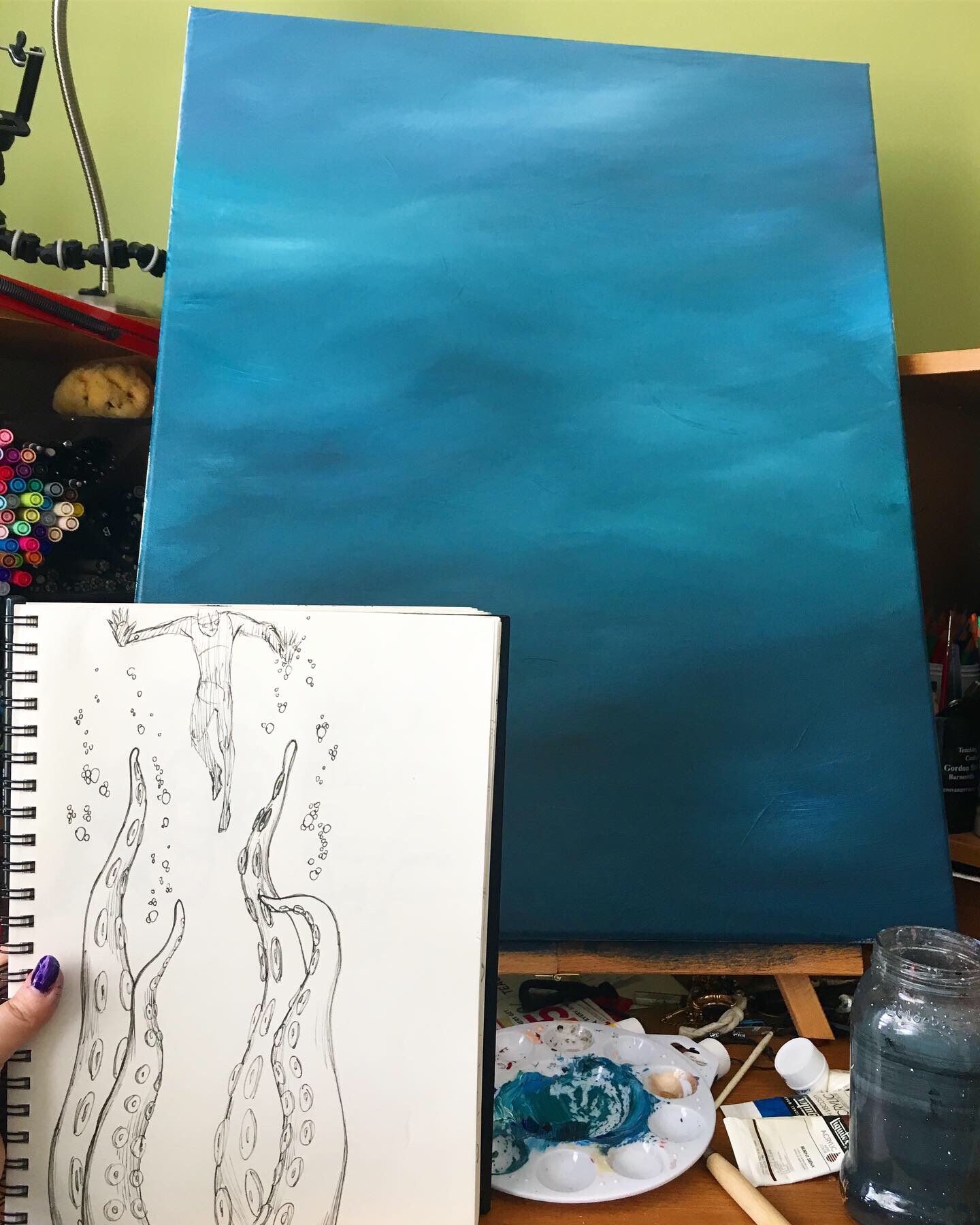 Painting in the Georgia Summer Heat